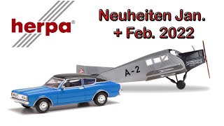 🚗✈️ Die Herpa Neuheiten Januar amp Februar 2022  Modellautos [upl. by Yerkovich418]