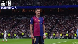 Robert Lewandowski Goal Real Madrid vs Barcelona 04 All Goals and Extended Highlights [upl. by Truda]