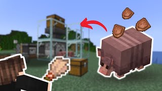 Armadillo Scute Farm  Minecraft Tutorial Most Pointless Farm Ever [upl. by Annaiuq]