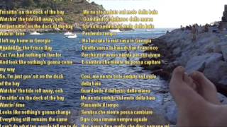 Sittin On The Dock Of The Bay  Otis Redding  lyrics eng ita [upl. by Luar385]