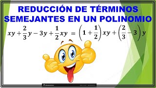 13 Reducción de términos semejantes en un polinomio [upl. by Fennessy]