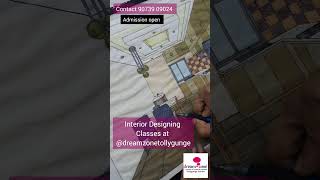 Interior Designing Classes at dreamzonetollygunge1616 interiordesign architecture autocad [upl. by Anrapa]