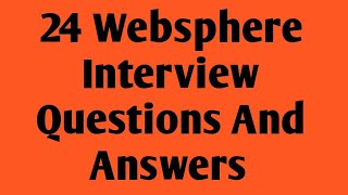 24 Websphere Interview Questions and Answers [upl. by Kathie]