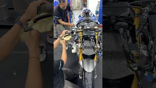 Yamaha R1 Race after wash r1 r1race r1gytr [upl. by Epner]