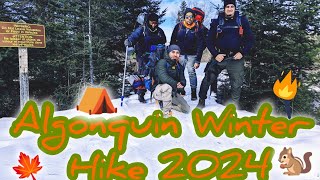 Algonquin Backcountry Winter Hiking 2024 DanielEnzoToniJorge Algonquin Winter Hiking [upl. by Ala]