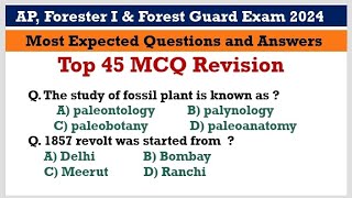 BTC Forester I and Forest Guard Exam Assam Police Exam 2024  Assam gk mcq forest department [upl. by Eniarol417]