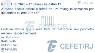 CEFET  RJ  2020 – 1ª Fase – Questão 12 – Matemática [upl. by Enoyrt]