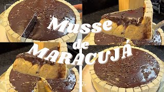 MUSSE DE MARACUJÁ TRUFADO ✨  RECEITA SIMPLES E FÁCIL  viralvideo receitas [upl. by Anneyehc]