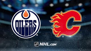 Oilers put up seven hang on to take down Flames [upl. by Trini]