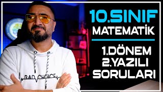 10 SINIF 1 DÖNEM 2 YAZILI SINAV SORULARI  PDF  Rehber Matematik [upl. by Evelinn]