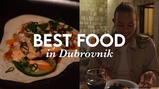 CROATIAN FOOD TOUR  our fav local foods amp restaurants in Dubrovnik [upl. by Yr]