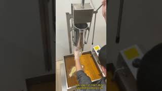 Commercial Spanish Manual Churro Machine with Deep Fryer  Restaurant Kitchen Equipment [upl. by Esnohpla]