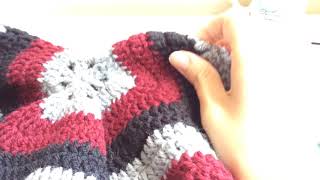 How to create a solid hexagon for the campfire cardigan [upl. by Adianes]