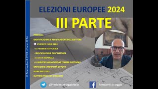 Elezioni Europee e non solo 2024 Parte III [upl. by Auj814]