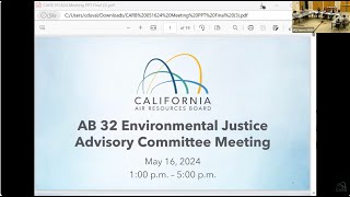 Environmental Justice Advisory Committee Meeting – May 16 2024 [upl. by Elephus]