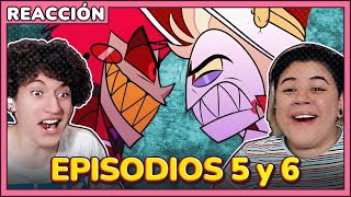 PELEA de PAPUCHOS  REACCIÓN a HAZBIN HOTEL Capítulos 5 Y 6 [upl. by Duky]