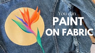 How to Paint a Denim Jacket And More 🎨 It’s Easy [upl. by Ttehr]