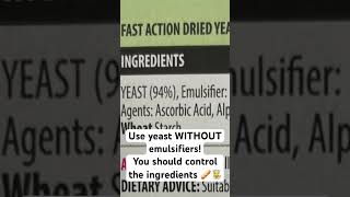 Avoid Yeast with Emulsifiers when making your own bread [upl. by Puglia]