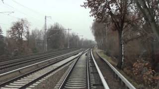 Führerstandsmitfahrt SBahn Berlin Bernau  Karow [upl. by Giefer763]