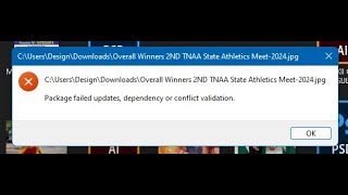 Image not opening package failed updates dependency or conflict validation [upl. by Korey]