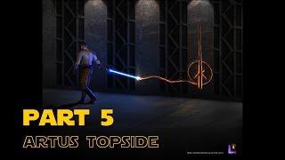 Star Wars Jedi Knight II Jedi Outcast 100  Part 5 Artus Topside [upl. by Ginsberg507]