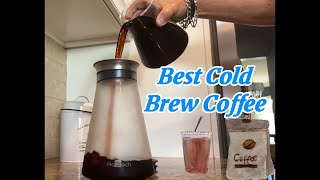 Must Try Best Tasting Home Made Cold Brew Coffee coffee coldbrew [upl. by Ecnarolf378]