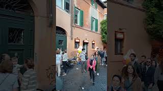 Trastevere neighborhood in Rome italy [upl. by Hafital]