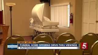 Murfreesboro Funeral Home offers drivethru viewings during COVID19 lockdown [upl. by Turley]