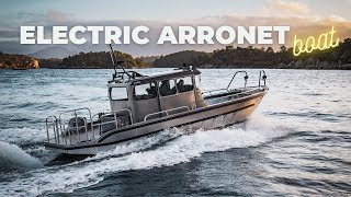 Electric Arronet workboat for Norwegian Aquafarmer [upl. by Yajiv]