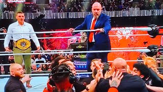 Goldberg SPEARS Gunther WWE Bad Blood 2024 Highlights [upl. by Assenar]