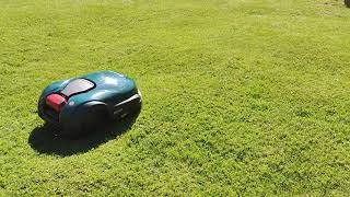 Robot lawnmower Robomow RK2000 working its shift [upl. by Ymac171]