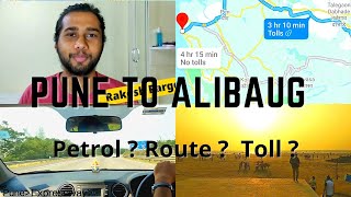 Alibaug Beach Attractions  From Pune  Petrol  Fastag Toll  Route  Options  Car and bike [upl. by Stevena]