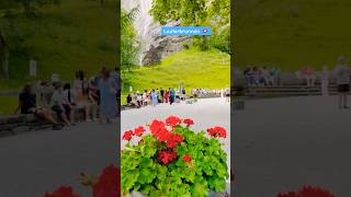 Lauterbrunnen Switzerland 🇨🇭 Staubbachfall shotrs travel waterfall switzerland [upl. by Ensoll383]