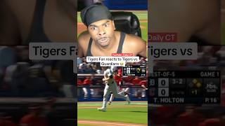 Tigers Fan CRASHES OUT vs Guardians 😳 mlb mlbhighlights baseball [upl. by Cyrille]