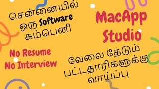 Job opportunities in a Software company MacAppStudio  Any body can code  No ResumeNo Interview [upl. by Yecniuq]