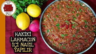 🌶️👌🏼 Yediğiniz tüm lahmacunları unutun  Hakiki lahmacun içi nasıl yapılır  😍💯 Sesli Anlatım [upl. by Aileda665]