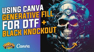 DIY Tutorial Canva Magic Expand amp Black Knockout DTF Printing [upl. by Ahsiyn626]