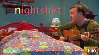 Elmo Celebrity Lullabies with Ricky Gervais Countdown [upl. by Battat]