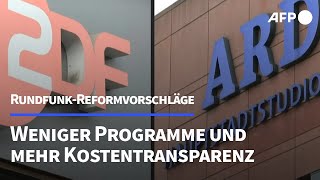 Das sind die Reformpläne für den öffentlichrechtlichen Rundfunk  AFP [upl. by Coryden]