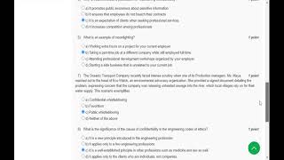 NPTEL 2024 ETHICS IN ENGINEERING PRACTICE WEEK 2 SOLUTION [upl. by Cairns]