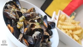 BELGIAN MUSSELS BELGISCHE MOSSELEN  LES MOULES BELGES ♥ [upl. by Noitsirhc]