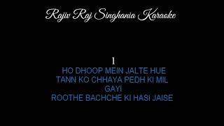 ABHI MUJHME KAHIN BAKI THODI SI HAI ZINDAGI BEST KARAOKE TRACK BY RAJIV RAJ SINGHANIA [upl. by Inuat977]