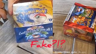 375000 FAKE First Edition Base Set Booster Box [upl. by Elleira415]