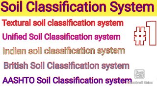 Soil Classification SystemMITTextural Soil ClassificationUSCSAASHTO Soil ClassificationTUPoU [upl. by Odrarebe]