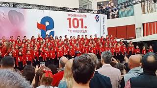 EXCELLENT ONE VOICE KIDS TURKISH CHOIRHAPPY 101 YEARS TURKEY [upl. by Reivaj313]