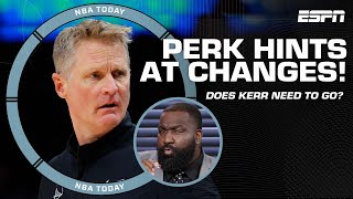 Perk BLAMES Steve Kerr for Warriors struggle 🗣️ Hints at changes needed to be made 👀  NBA Today [upl. by Goldarina]