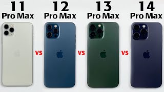 iPhone 11 Pro Max vs 12 Pro Max vs 13 Pro Max vs 14 Pro Max Speed Test in 2023  Ultimate Showdown [upl. by Nnaoj919]