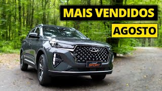 Carros MAIS VENDIDOS em AGOSTO de 2024 [upl. by Keever]