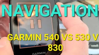 Garmin 540 vs 530 vs 830 DIFFERENCES in Looks [upl. by Aliuqat]