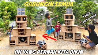 Gabungin sound kardus yang pernah dibikin‼️JADI BEGINI SUARANYA🔥 Ceksound miniatur sound system [upl. by Acimaj]